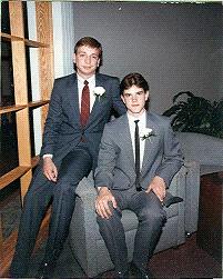 David & Steve at Awards Ceremony, 1986